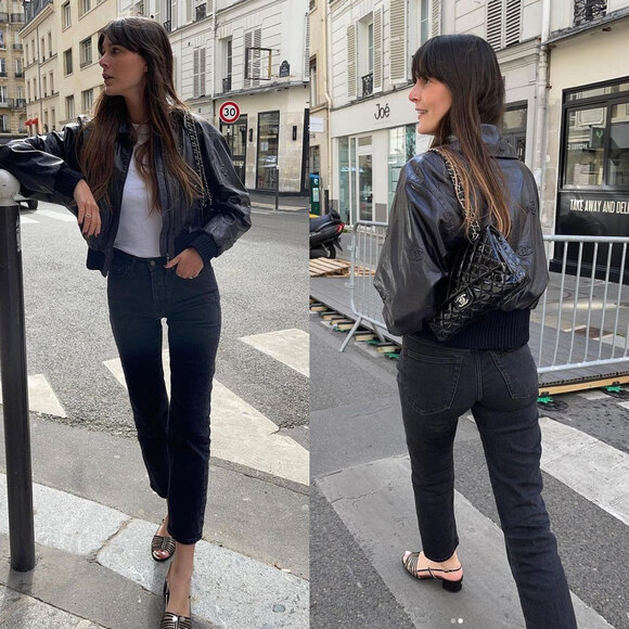 Jeanerica NWT Midtown Fit MW006 Cigarette Slim Straight Jeans in Black Size 30 - Picture 2 of 12